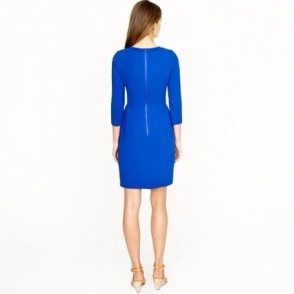 J. Crew Factory Zip ponte dress | EUC | 8 | Blue - Picture 2 of 11